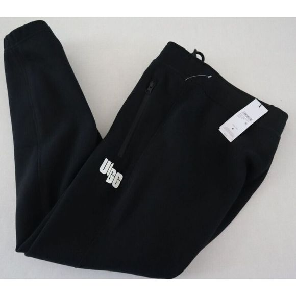 UGG 1129296 Men Sz M Black Ricky Jogger Chopd Regular Fit Cotton Blend Pants $98 - Picture 7 of 10